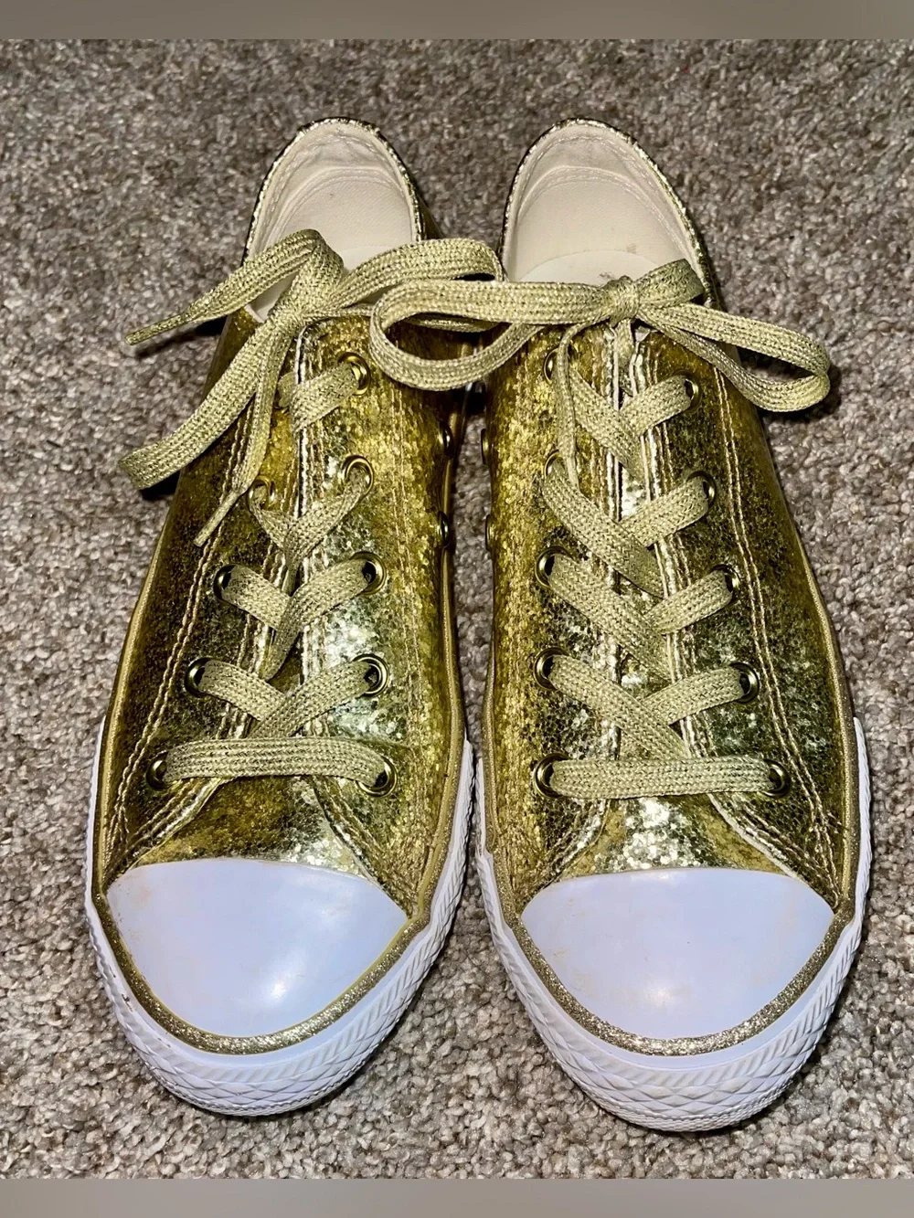 Converse Chuck Taylor All Star youth 2 Lo Glitter gold